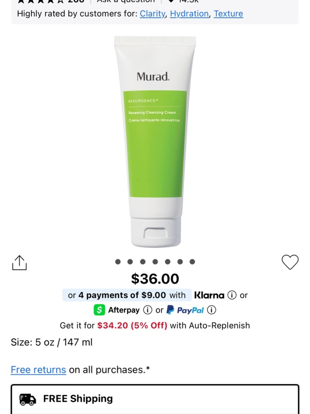 Murad Renewing Cleansing Cream